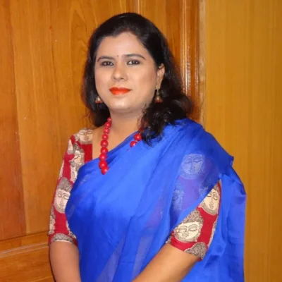 "Shree Rekha, owner of Shrees Beauty Parlour in Kathreguppe, Banashankari 3rd Stage, Bengaluru"